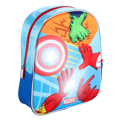Mochila Infantil Avengers Marvel 3D ( Con Luces )