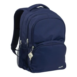Mochila Escolar Grande Azul 4 Compartimentos Since 1918 - Milan