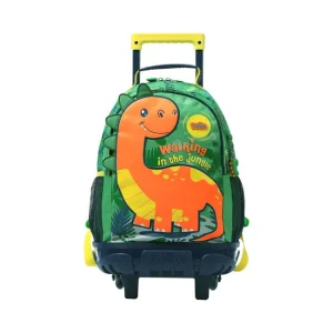 Mochila Escolar Mediana Con Ruedas Rue Bomper Dinomax Talla M - Totto