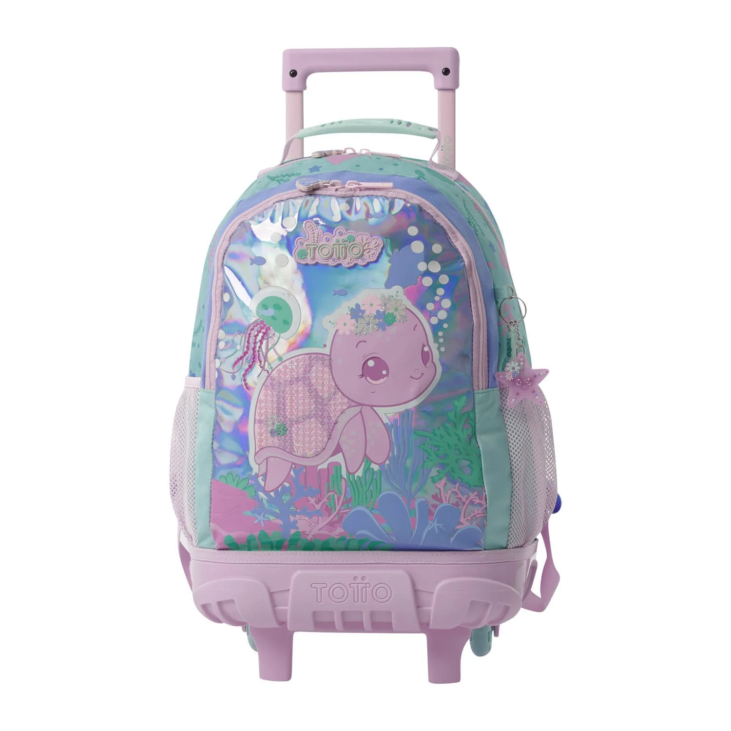 Mochila Escolar Mediana Con Ruedas Rue Bomper Reef Friends Talla M - Totto - Imagen 8